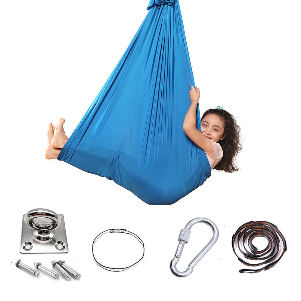 OEM Indoor Nylon Play Folding Home Easy Fabric Yoga Kids Hammock wave hammock