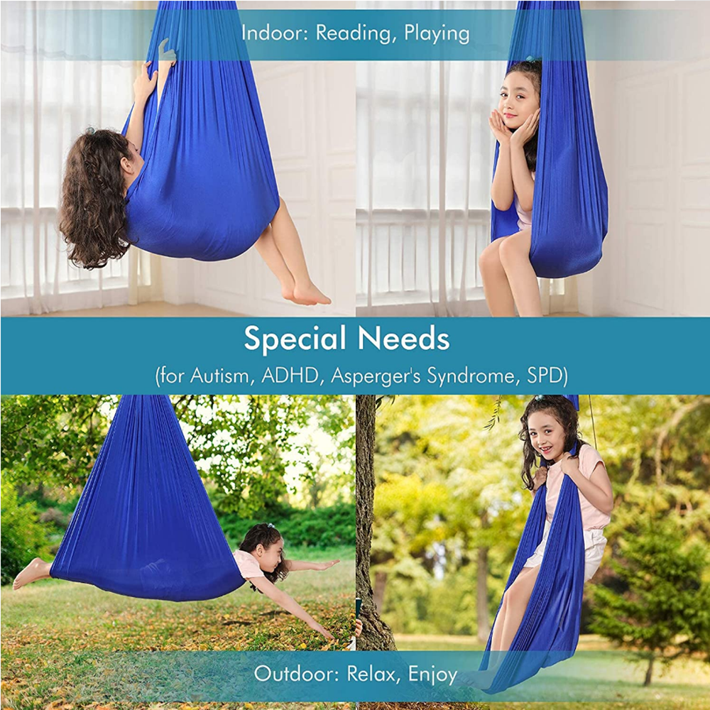 OEM Indoor Nylon Play Folding Home Easy Fabric Yoga Kids Hammock wave hammock