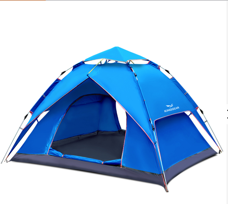 Outdoor Waterproof  3-4 Person Camping Hiking Beach Folding Automatic Popup Instant Camping Tent