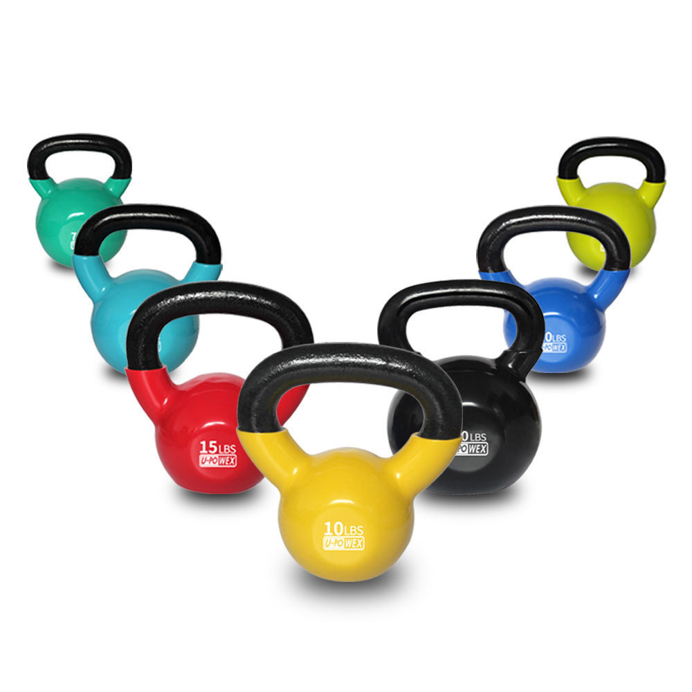 cast iron colorful Adjustable competition coated rubber strength Gym Equipment Custom Fitness Bodybuilding kettlebell