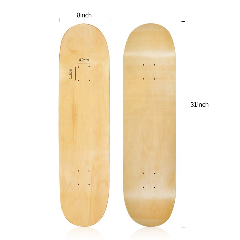 7 layers Professional Maple wood Deep concave board custom graphics pro blank skateboard deck