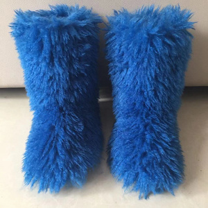 Factory sheep skin fur snow women shoes raccoon fur snow boots Wholesale High Quality Ladies Kids Boots Winter Autumn Fur Boots