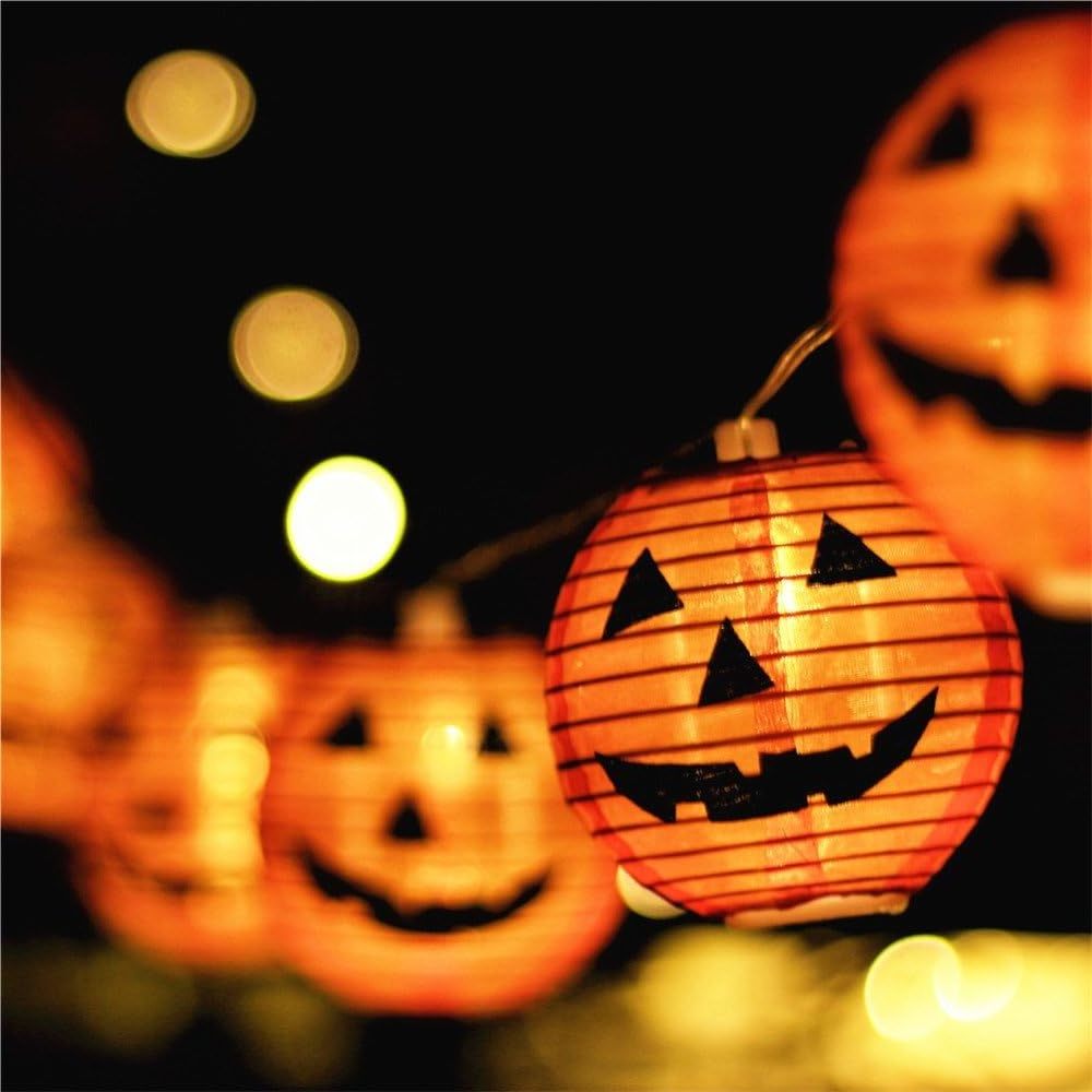 Jack O Lanterns Pumpkin String Lights ,  Orange Halloween Lanterns String Lights,Halloween Lantern String Lights