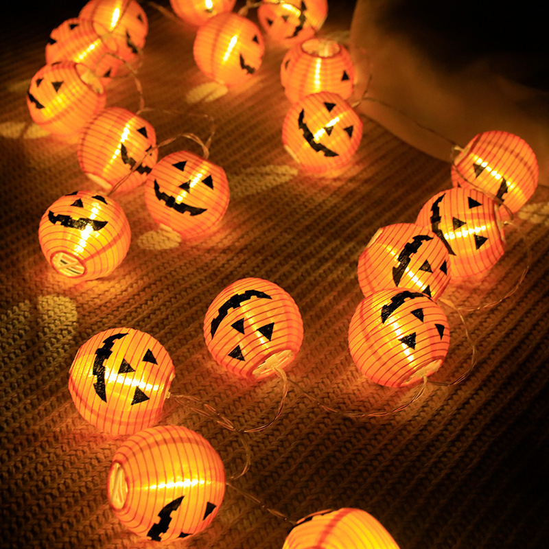 Jack O Lanterns Pumpkin String Lights ,  Orange Halloween Lanterns String Lights,Halloween Lantern String Lights