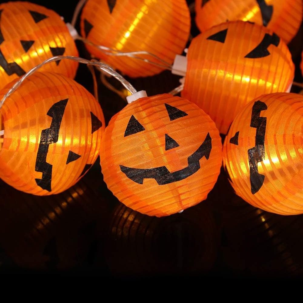 Jack O Lanterns Pumpkin String Lights ,  Orange Halloween Lanterns String Lights,Halloween Lantern String Lights