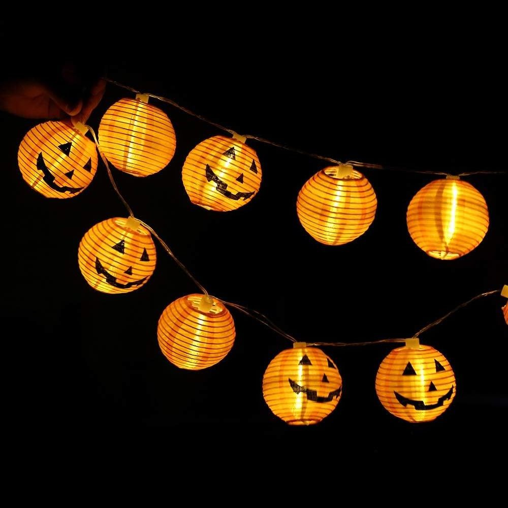 Jack O Lanterns Pumpkin String Lights ,  Orange Halloween Lanterns String Lights,Halloween Lantern String Lights