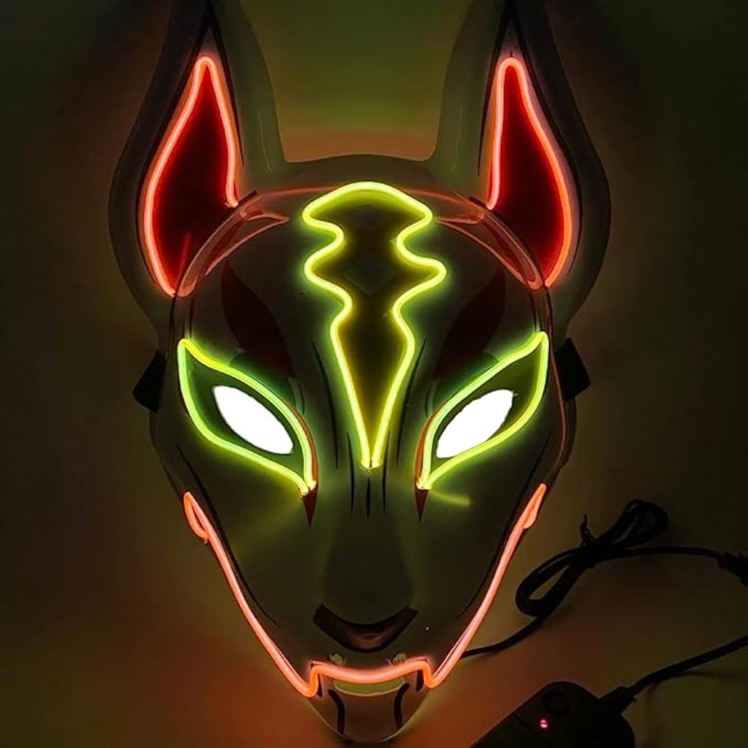 Halloween Cosplay Game Party Props LED Fox Fortnite Mask Glowing Purge Masks Gift Costume Festival Party,Drift Light Up Mask