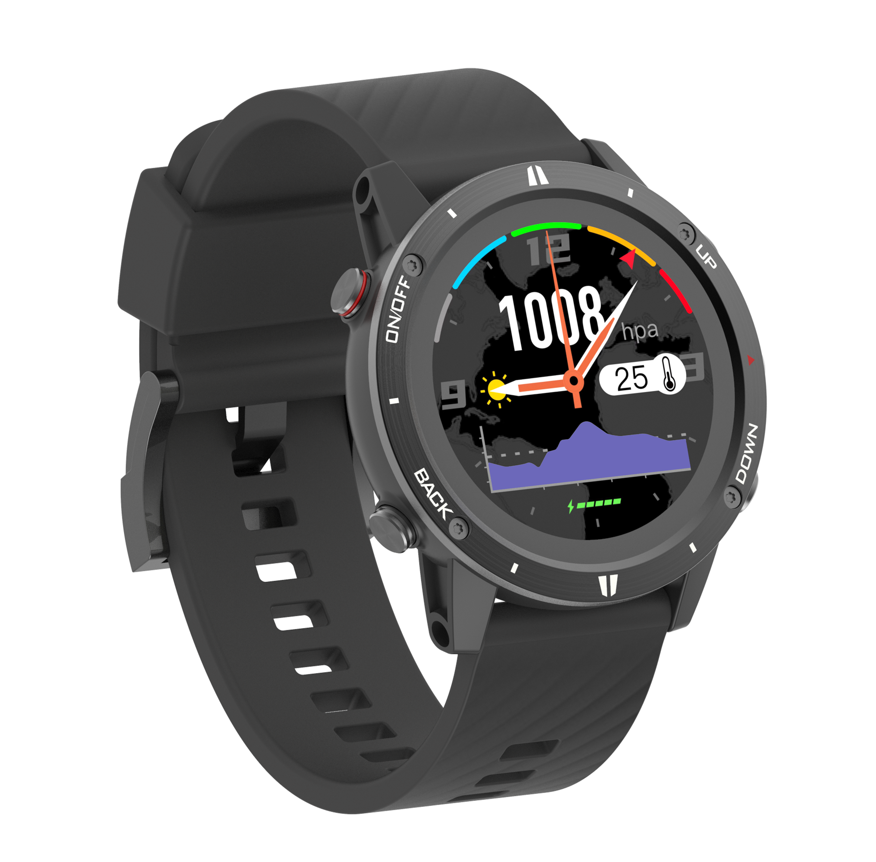 2023 G5 gps navigation smart watch 1.28inch amoled 5atm smartwatch for swimming diving compass heart rate reloj inteligente