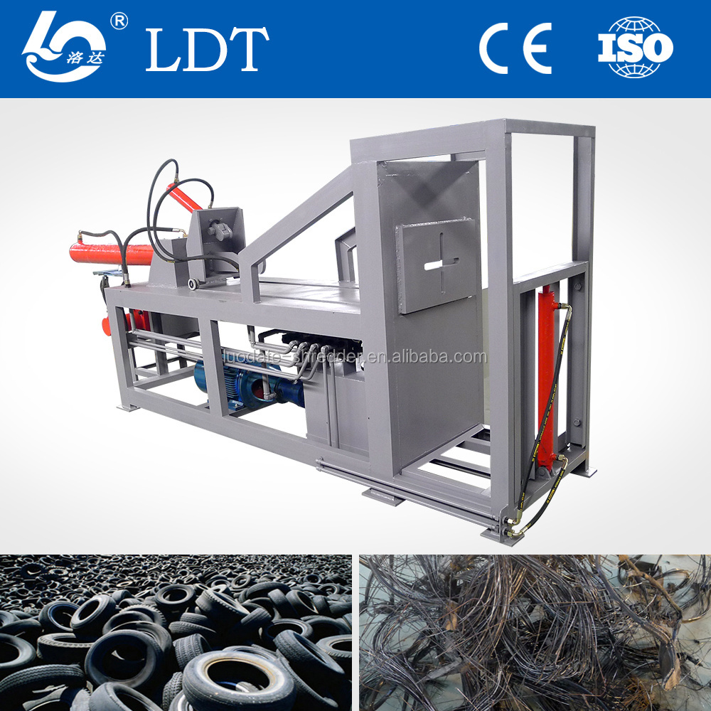 2019 New design Waste Tire Recycling Machine Double Hooks Tire Debeader