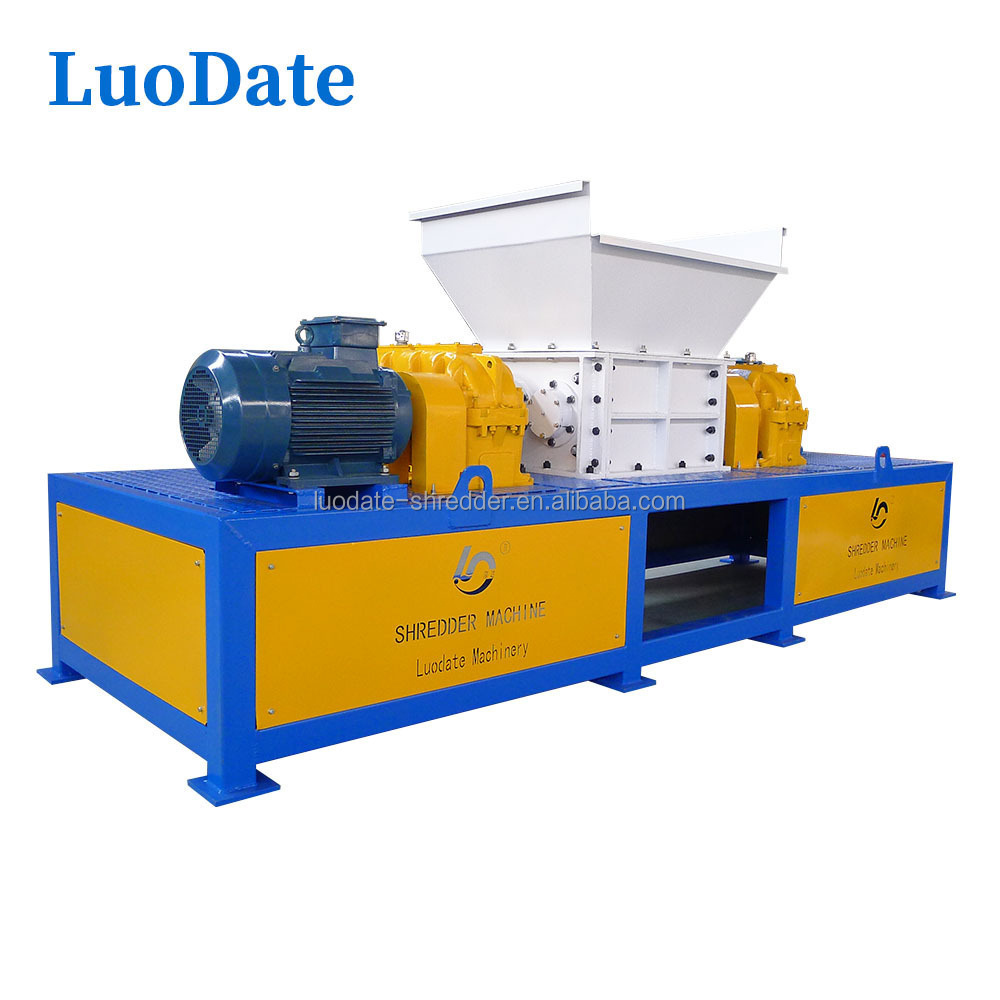 Rubber shredding machine used for scrap tires wood paper plastic old clothes shredding recycling energy saving and environment