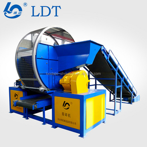 High quality Tire grinding mill/tire shredding machinery production line/ tire cutting waste rubber recycling production line