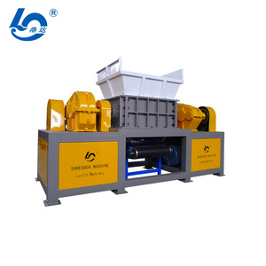 Used for scrap tires, plastics, wood and other industrial fields of power 30-160KW dual-shaft shredder