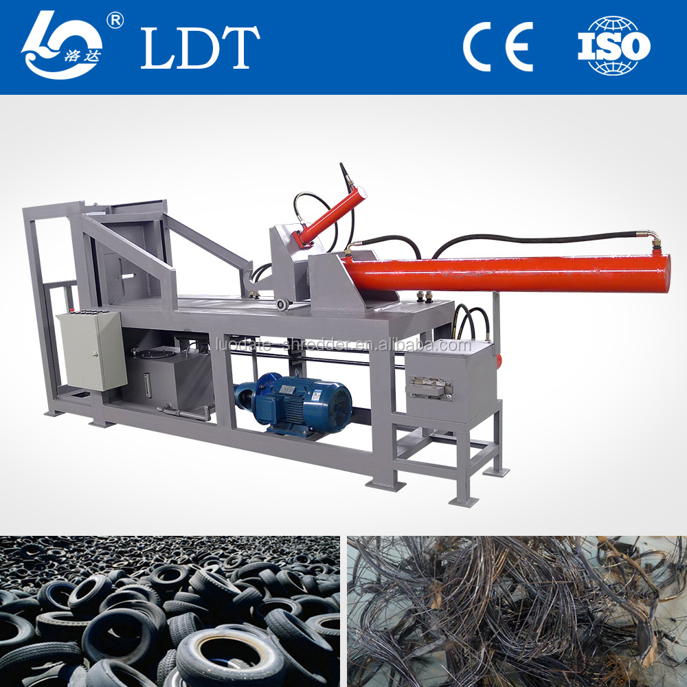 2019 New design Waste Tire Recycling Machine Double Hooks Tire Debeader