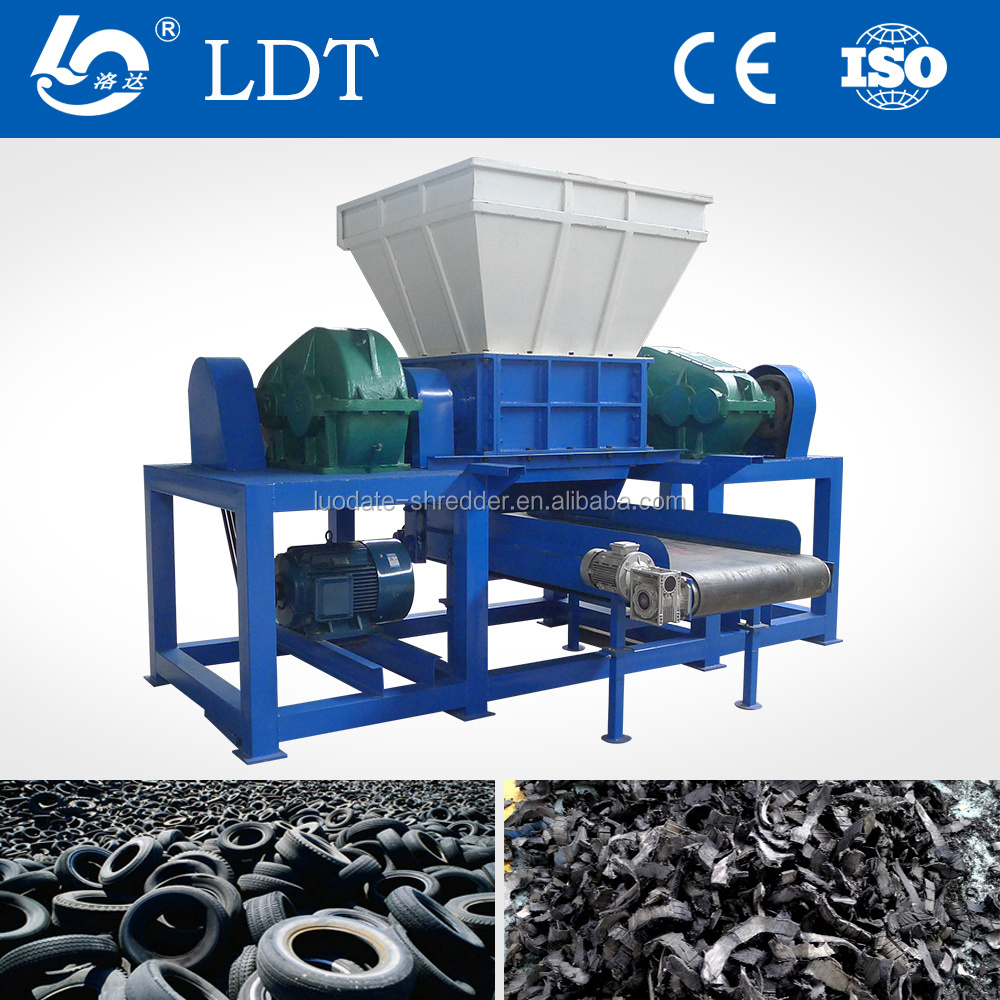 New Patent for 2019 Environmentally tyre rubber chips retreading machine rubber shreder for car and truck tires recycling