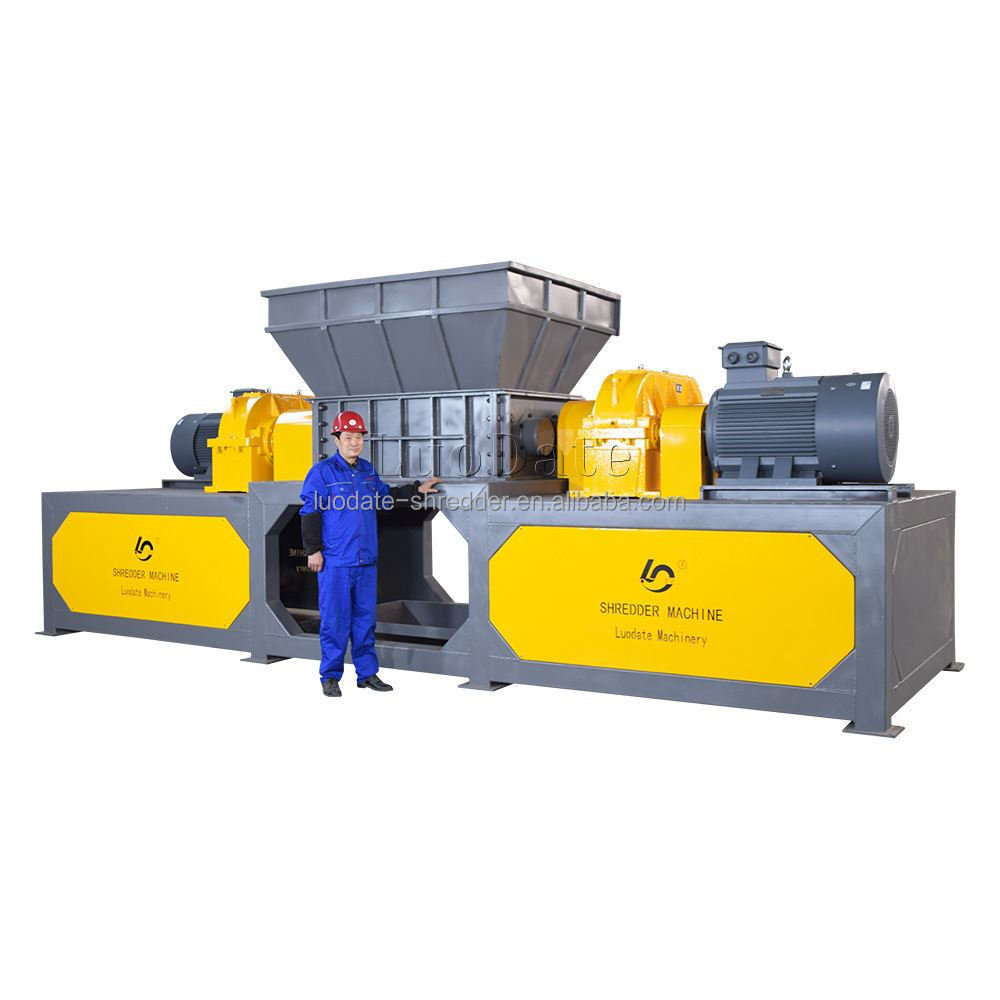 Tire recycling equipment prices / car tire shredder to make crumb rubber / tyre recycling machine small plastic shredder