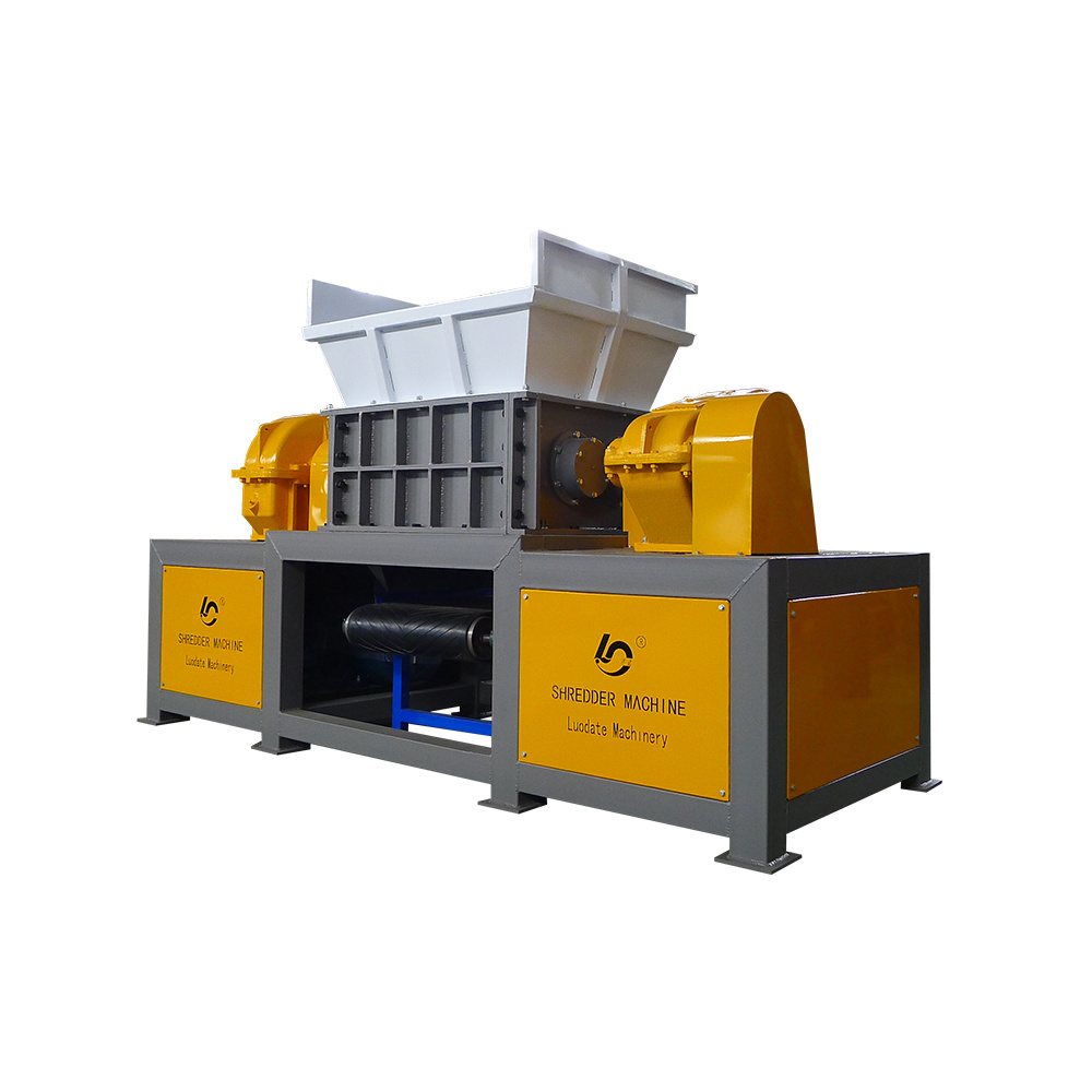 tire shredder / plastic shredding / wood chipper/ metal crushing / cardboard box / straw bale crusher machine