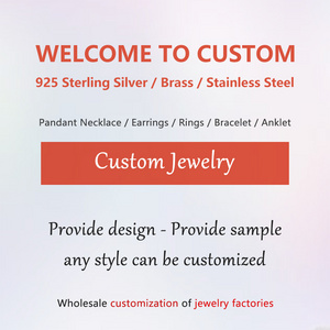 Custom Jewelry  Moissanite Pendant Earrings Ring Bracelet Jewelry Sets Stainless Steel 925 Silver Necklace Jewellery Anklets