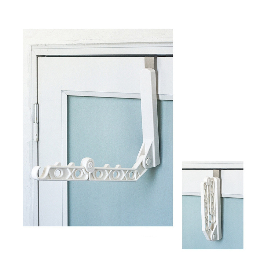 Multifunctional storage bedroom hanger Durable and flexible behind the door folding clothes hanger