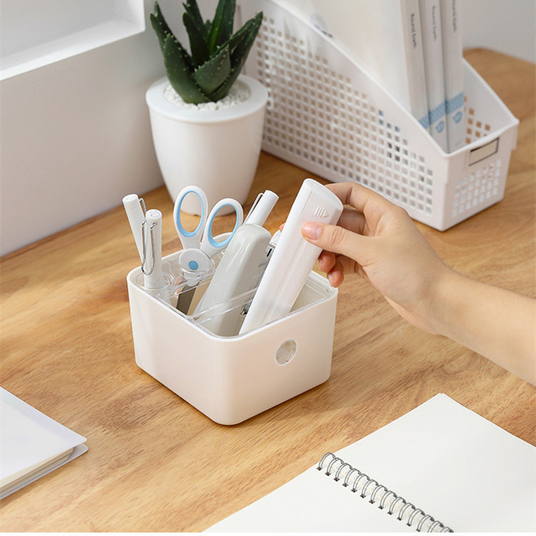 Multifunction Modern Cosmetic Desktop Storage Box Drawer Type Mini Plastic Office Make Up Tools Stationery Organizer