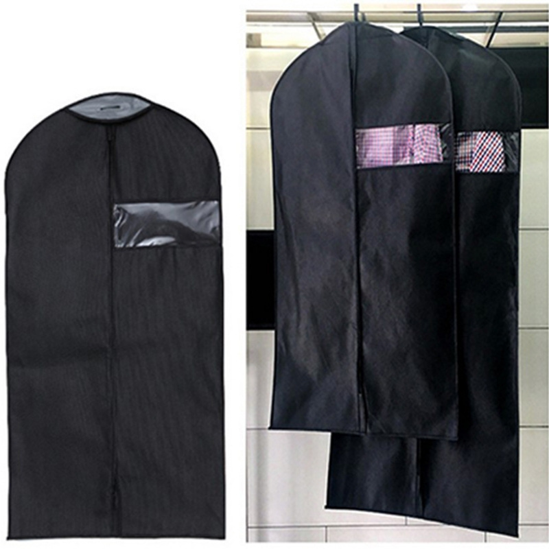 Eco-friendly Custom Printed Non Woven Garment Bag Breathable Suit Cover Bag