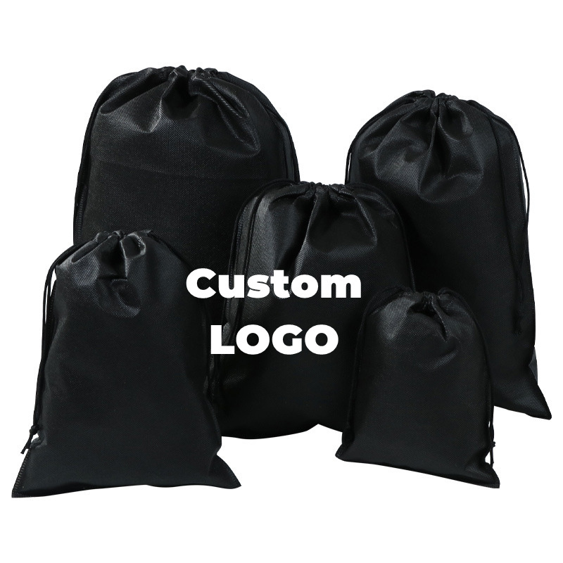 Custom Non Woven Fabric Dust Bag Eco Friendly Cover Storage Pouch Non Woven Drawstring Bag For Shoes