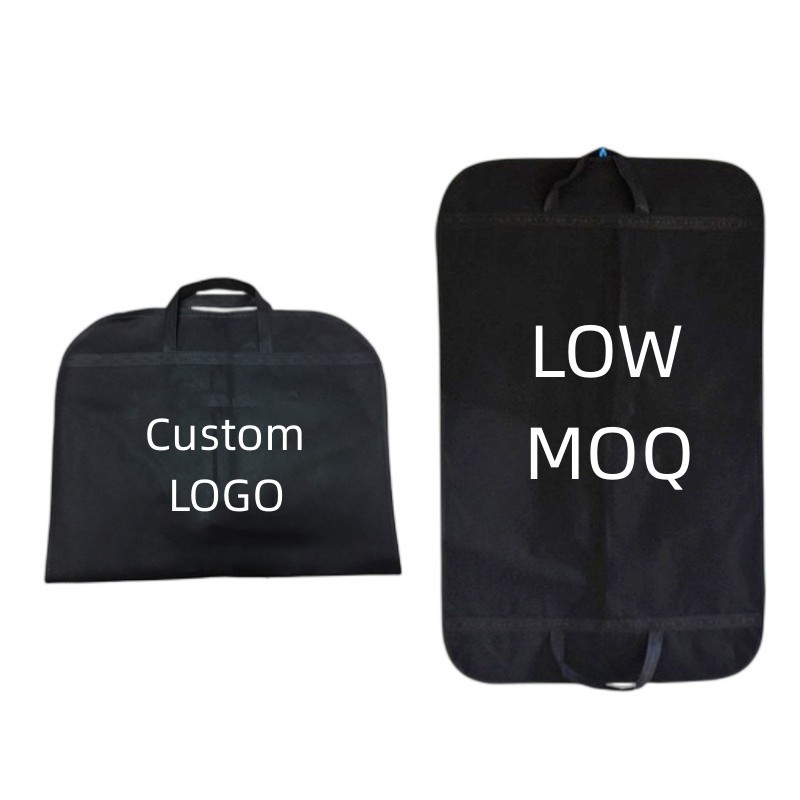 Eco-friendly Custom Printed Non Woven Garment Bag Breathable Suit Cover Bag