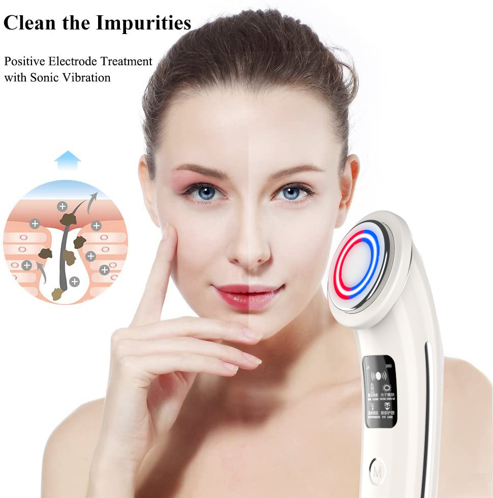 RF Multifunctional Face Lift Anti Aging Skin Rejuvenation Device Home Beauty Equipment 600-1100nm 10min UK,EU