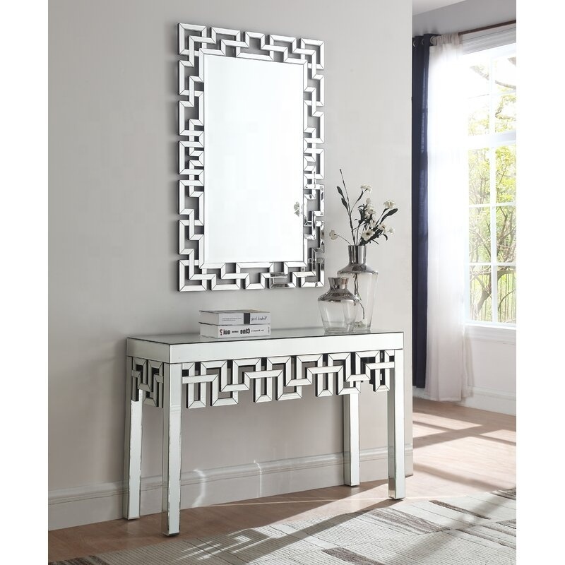 Luong Crushed diamond console table