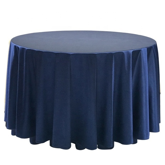 lorero factory polyester party home hotel banquet wedding 120 inch satin round table cloth