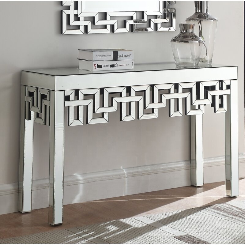 Luong Crushed diamond console table