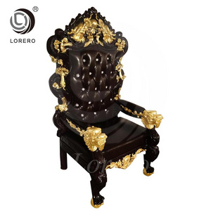 Hotel Furniture sofa with Pu leather king  queen throne  chair roya style emperor chair