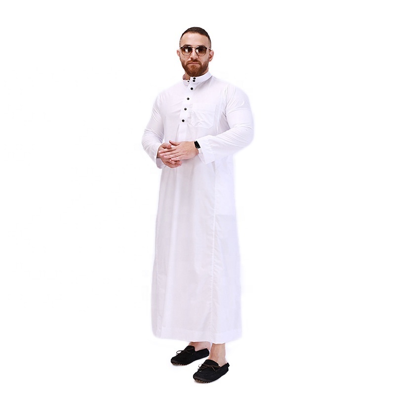 Wholesale Saudi Arabic Men Thobe Thoube Thawb Jubah kandora jubba for men arabic thobe