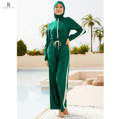 LUOMANTE Muslim Swimwear Jumpsuit Women Modest Sport Swimsuit 2pcs Islamic swimming Wear Bathing Suit Full Covered