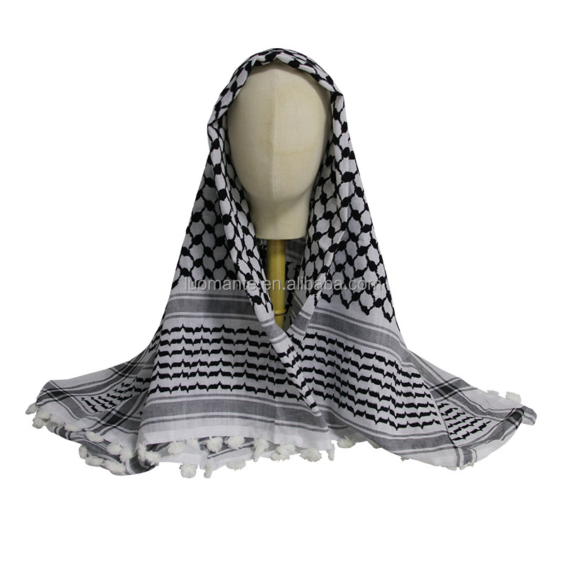 Custom Keffiyeh Palestine Wrap Islamic Mens Scarf Shemagh Man Shimagh Shemagh Arab Scarf