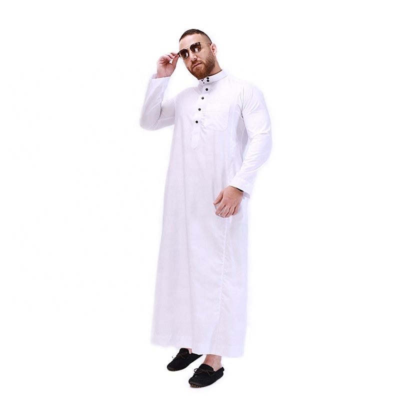 Wholesale Saudi Arabic Men Thobe Thoube Thawb Jubah kandora jubba for men arabic thobe