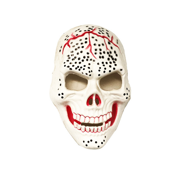 Party adult mask plastic full face skull skeleton scary zombie face mask for Halloween decorations