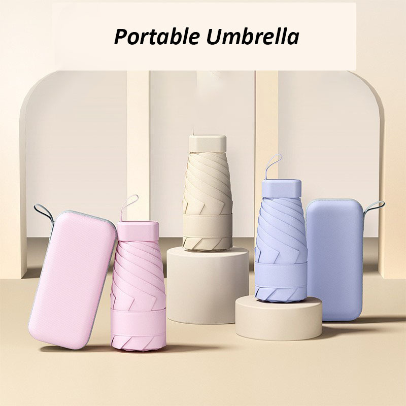 Mini parasol umbrellas sunny and rainy umbrella wholesale folding sun uv small portable pocket umbrella outdoor