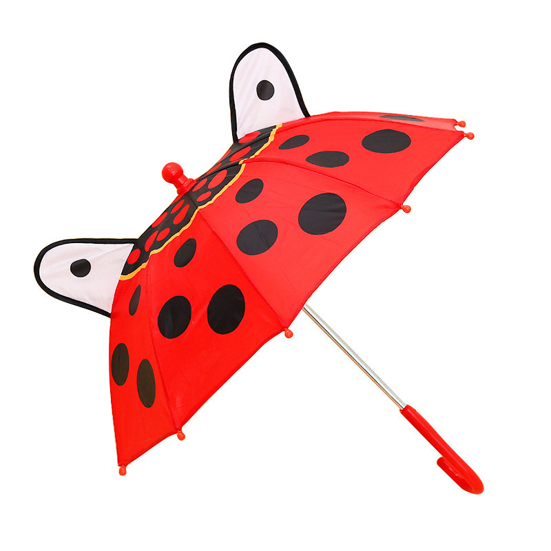 10K Customized small children's umbrella for the rain cheap kids umbrellas for kids automatic with animal's ears