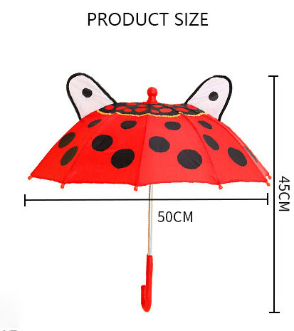 10K Customized small children's umbrella for the rain cheap kids umbrellas for kids automatic with animal's ears