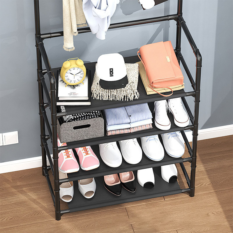 3/4/5 Multi layers clothes rack storage shelf indoor stands shoe racks & rails for hanging clothes organizer