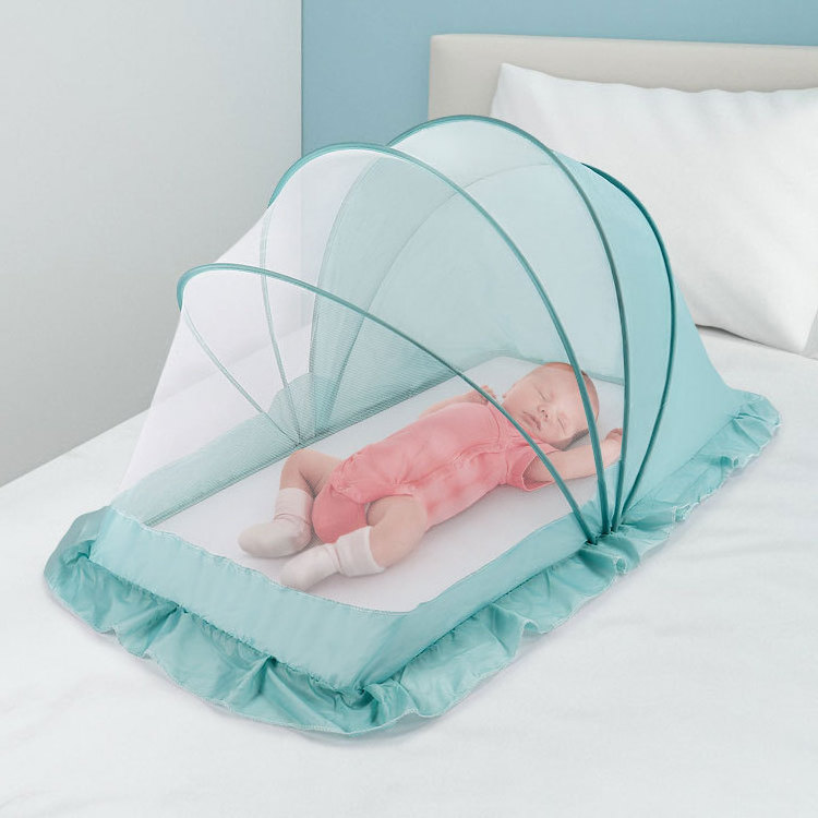 Wholesale foldable baby mosquito net & bed canopy mesh anti-mosquito fabric net tent cover for infant