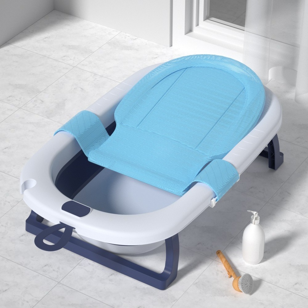 Plastic bath tub for baby spa bathtub with thermometer portable baby products foldable baby bath tub