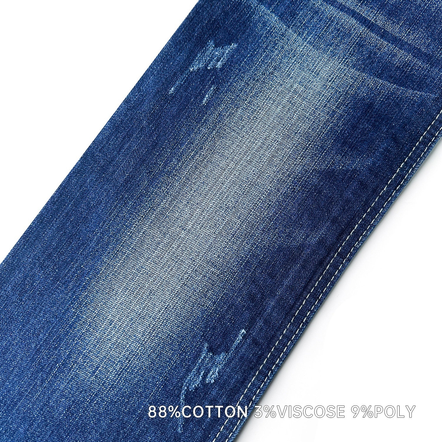 In stock vietnam cotton  jeans  fabric soft slub jeans fabric with high quality denim fabric for designer clothes with wholesale