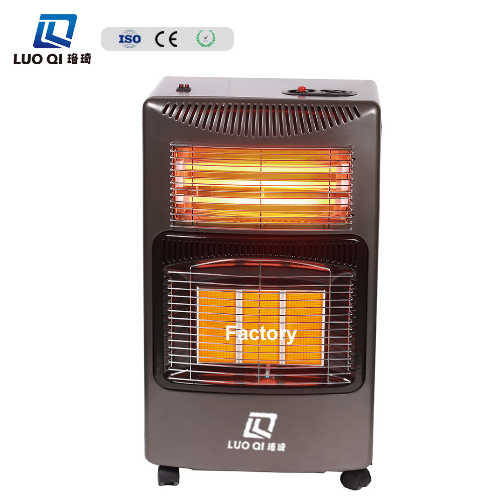 2024 New style best price portable gas Indoor Electric Heaters lamp tube 4 wheels easily cleaned ODS gas room heater