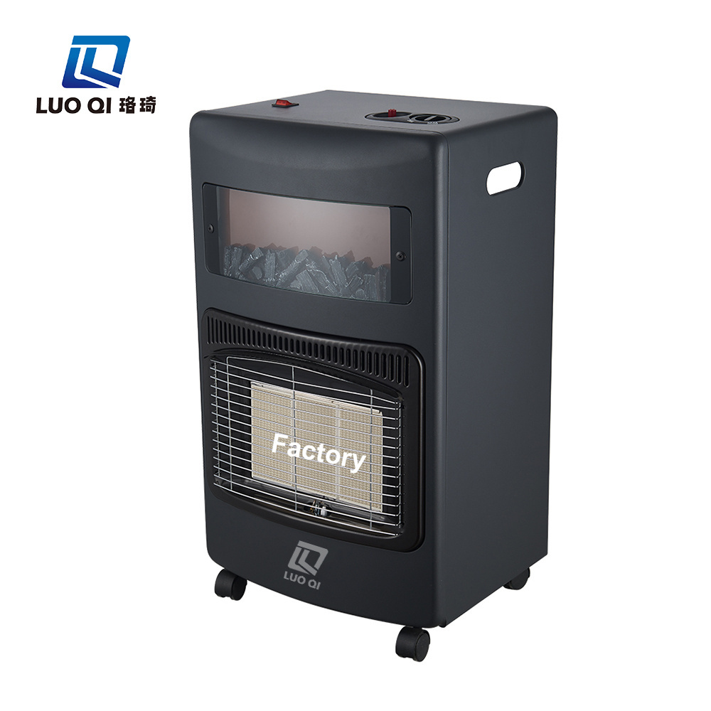 Hot sale gas electric heater new style simulated flame indoor multi function 2 in 1 ceramic gas heater