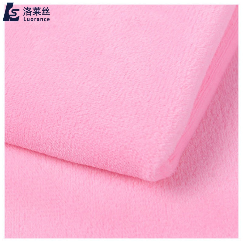 72 colors available 100% polyester super soft cuddle fabric solid minky velboa fabric for toys and blanket