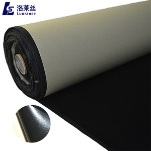 non woven flocking black velvet fabric upholstery adhesive velvet fabric