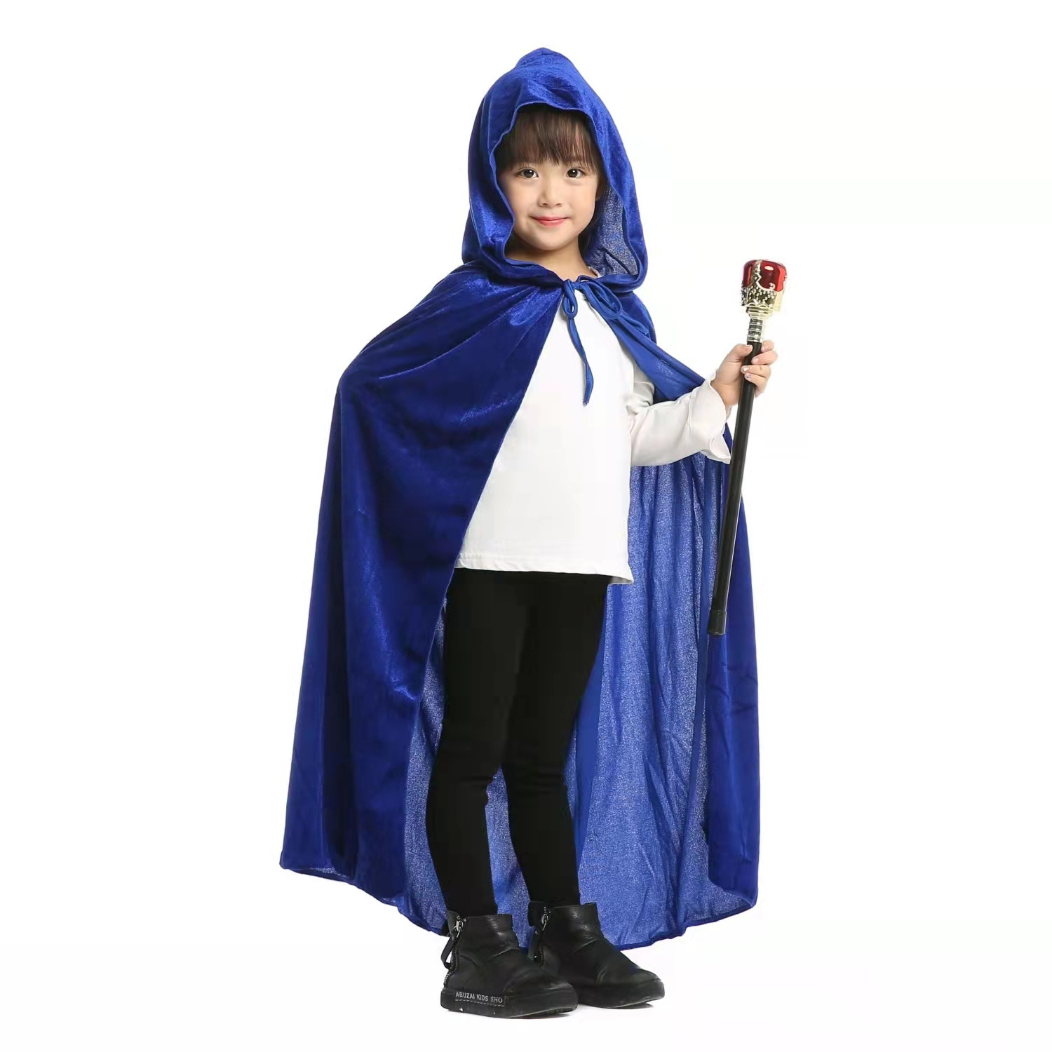 hot sale 100% polyester cut pile velvet fabric for helloween children poncho