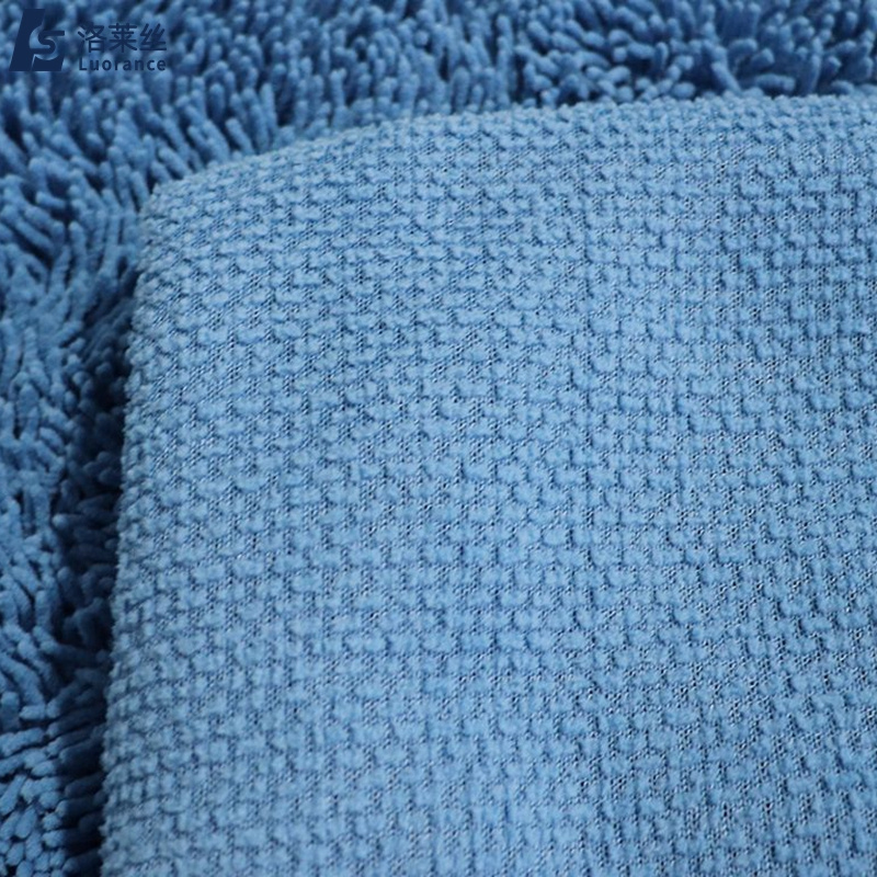 Small microfiber chenille fiber fleece fabric