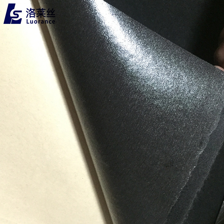 non woven flocking black velvet fabric upholstery adhesive velvet fabric